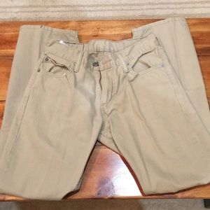 Levi’s 514 straight khakis.